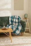 Karaca Home Flanel Throw Tv Battaniyesi Turkuaz