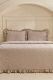 Karaca Home White Collection Tyra %100 Pamuk Çift Kişilik Yatak Örtüsü Bej