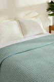 Karaca Home Mady %100 Cotton Waffle Çift Kişilik Tek Pike Mavi