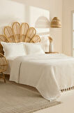 Karaca Home Mady %100 Cotton Waffle Çift Kişilik Tek Pike Beyaz