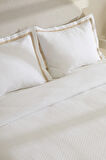 Karaca Home White Collection Doris %100 Pamuk Çift Kişilik Yatak Örtüsü Takımı Bej