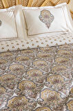 Karaca Home Cherly %100 Pamuk Çift Kişilik Pike Takımı Hardal