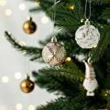 Karaca Home New Year Yılbaşı Bronze 65 Parça Ağaç Süsü Seti