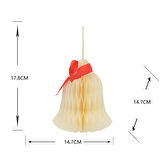 Karaca Home New Year Yılbaşı Çan Şekilli 3 Adet Ağaç Süsü 14,7 x 14,7 x 17,8 cm