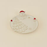 Karaca Home New Year Yılbaşı Santa Dekoratif Tabak 28,7 x 26,3 x 5,5 cm