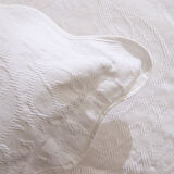 Karaca Home Marıbel %100 Pamuk Yatak Örtüsü Takımı Beyaz