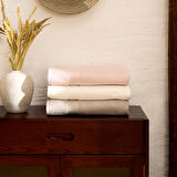 Karaca Home Artisan %100 Pamuk Clove Banyo Havlusu Pudra 80x150 cm