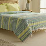 Karaca Home Lynora Çift Kişilik Peştamal Pike Takımı Haki