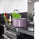 Lava Döküm Yuvarlak Tencere. Folk Çap(Ø)20cm.