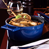 Lava Döküm Yuvarlak Tencere. Folk Çap(Ø)28cm.