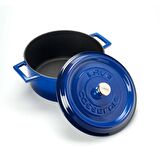 Lava Trendy Yuvarlak Mavi 24 cm Derin Döküm Tencere