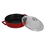 Lava Döküm Çok Amaçlı Yayvan Tencere. Glaze Serisi Çap(Ø)28cm.