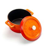 Lava Döküm Mini Tencere. Trendy Çap (Ø)10 cm. - Turuncu