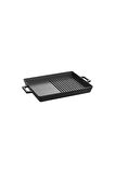 Lava LV ECO GT 2632 T4 Hibrit Metal Kulplu 26x32 cm Döküm Demir Izgara Tava