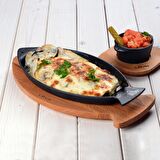 Lava Döküm 4 lü Set Balık Tabağı Döküm Demir Yekpare Kulplu Ölçü 15x24cm.