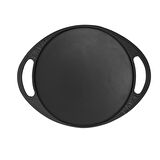 Lava Döküm Saç Kavurma Tavası, Metal Kulplu. Çap(Ø)20cm.