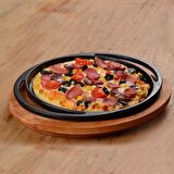 Lava Döküm Pizza / Krep / Pankek Tavası, Yuvarlak, Çap(Ø)28cm.