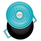 Lava Döküm Yuvarlak Tencere. Trendy Çap(Ø) 24cm. - Turkuaz