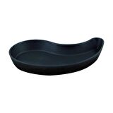 Lava Döküm Damla Formlu Yingyang Fajita Tabağı Ölçü 10x20cm.