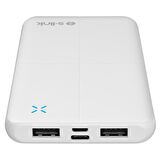 S-Link IP-G12N 10.000Mah Microusb + TYPE-C Beyaz Taşınabilir Pil Şarj Cihazı Powerbank