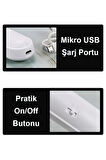 Greentech Usb Şarjlı 3 Renk Işıklı Led Aydınlatma / GT-CL03-3 Adet