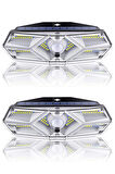 Greentech Güneş Enerjili Hareket Sensörlü, 6 Taraflı 104 Led Aydınlatma / GT-SL13-2 Adet 