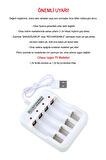 Greentech Pil Şarj Cihazı (Dört Yuvalı) - 1.2V Ni-Mh / Ni-Cd AA / AAA / GT-BC04