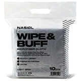 Nasiol Wipe&Buff Mikrofiber Bez 10 Adet Açık Gri