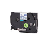 BROTHER P Touch TZ tape TZE243 Beyaz Etikete Mavi 18mmx8M Muadil
