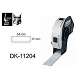 BROTHER P Touch DK Serisi DK11204  400 Adet Rulo 17mm 54mm Muadil