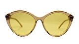 HERMOSSA  1384 C4 56  Kadın/ SARI Çekik Çerçeve Güneş Gözlüğü