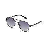 Despada DS 2279 C4 55 Polarize Unisex Geometrik Siyah Metal Güneş Gözlüğü