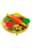 Play Dough Oyun Hamuru Seti Sofralı Merdaneli 3 Renk Hamurlu Kalıplı Oyun Hamuru Seti