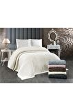 Evlen Home Pike Poly Çift Kişilik Triko Battaniye Krem 220 x 240 cm