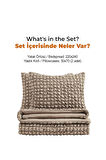 Evlen Home Collection Kadife Stacy Yatak Örtüsü Seti Çift Kişilik Elyaf Dolgulu Yumuşak 3 Parça