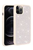 Apple iPhone 13 Pro Max Kılıf Parlak Taşlı Şık Tasarım Ston Kapak