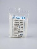 2,5 x 100 mm Kablo Bağı Nead 500 lük Paket Beyaz