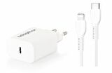 Adapthor 20W 5V3A/ 9V 2.22A/ 9V 1.67A Pd + Type C To Iphone 3A Kablolu Set Beyaz 