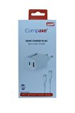 Compaxe CTA-350TT  35W 5V 3A PD-QC+ Type-C To Type-C  Şarj Kablosu