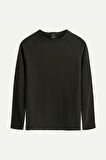 Unisex Basic Çift Taraflı Sweatshirt - Lyuga - Asphalt