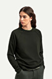 Unisex Basic Çift Taraflı Sweatshirt - Lyuga - Asphalt
