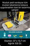 Mutfak Banyo Lavabo Silikon Musluk Arkası Mat Su Tutucu Koruyucu Tezgah Üstü Bulaşık Kurutma Pedi