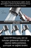 Premium Masajlı Filtreli Çok Fonksiyonlu Aç Kapa Terapi El Tepe Duş Başlığı Ayarlanabilir Handshower