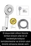 Premium Lüks Duş Başlığı Spiral Mafsal Seti Fonksiyonel Masaj Kopmaz Patlamaz Sızdırmaz Paslanmaz