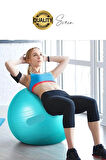 75 cm Yoga Pilates Topu ve Şişirme Pompası Hediye Denge Egzersiz Aerobik Jimnastik Reformer Spor Set