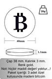 3 Adet Özel Seri Premium Bitcoin Madeni Para Kutulu Hediyelik Metal Hatıra Koleksiyon Kripto Coin
