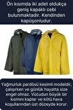 Premium Laci Xxl 150 gr Kapüşonlu Cepli Yağmurluk Su Rüzgar Soğuk Geçirmez Unisex Çıtçıtlı Pardösü