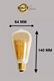 4 Adet Vintage Spiral Filament Rustik Retro Akkor LED Ampul Yüksek Işıklandırma Lamba Gün Işığı E27