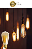4 Adet Vintage Spiral Filament Rustik Retro Akkor LED Ampul Yüksek Işıklandırma Lamba Gün Işığı E27