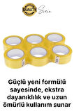 Ekstra Güçlü Yeni Formül 12 Adet 45 mm x 100 mt Koli Bandı Şeffaf Dayanıklı Bant Taşınma Ambalaj